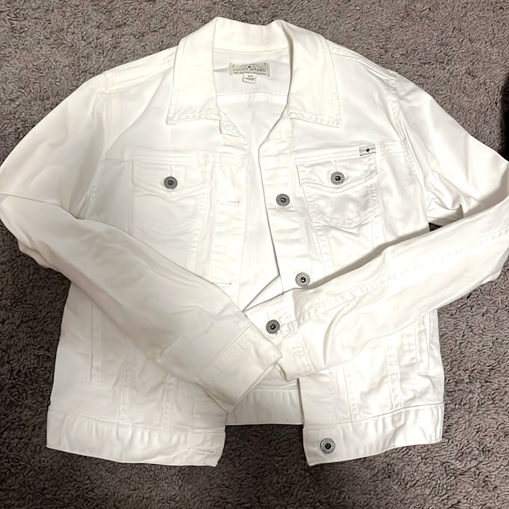 Lucky Brand white jean jacket